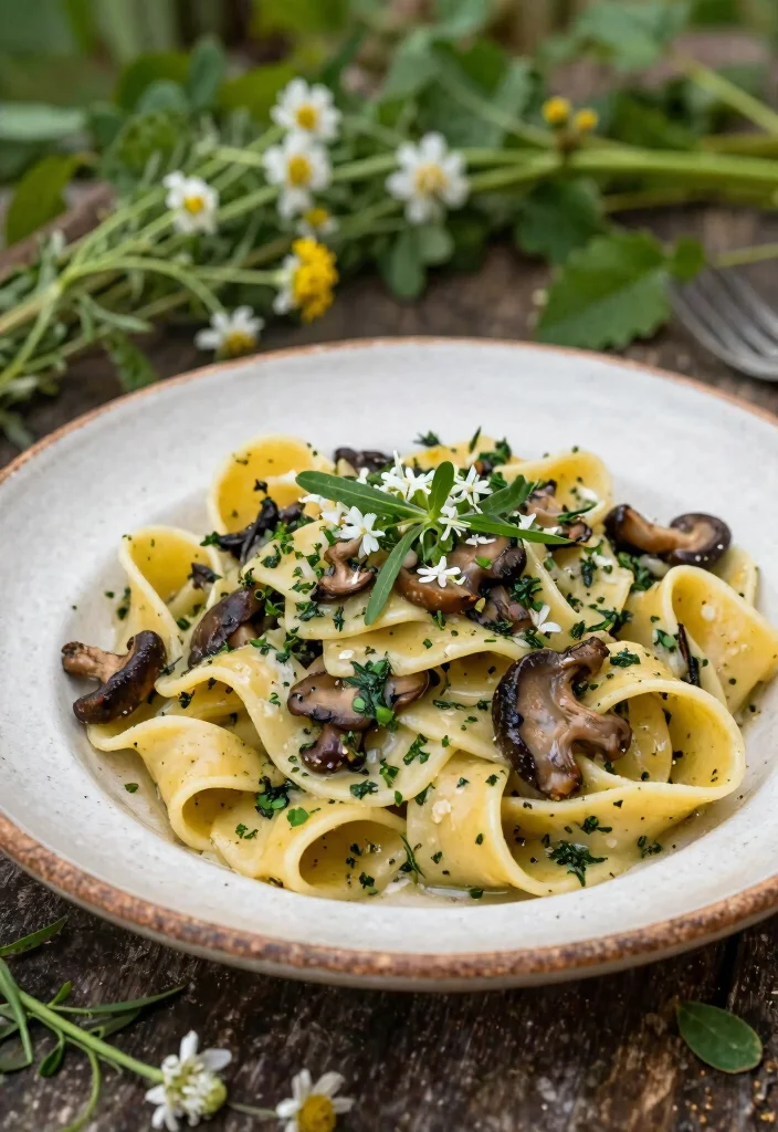 18 Pasta Plating Ideas With Elegant Twirls - 15. Rustic and Wild 1