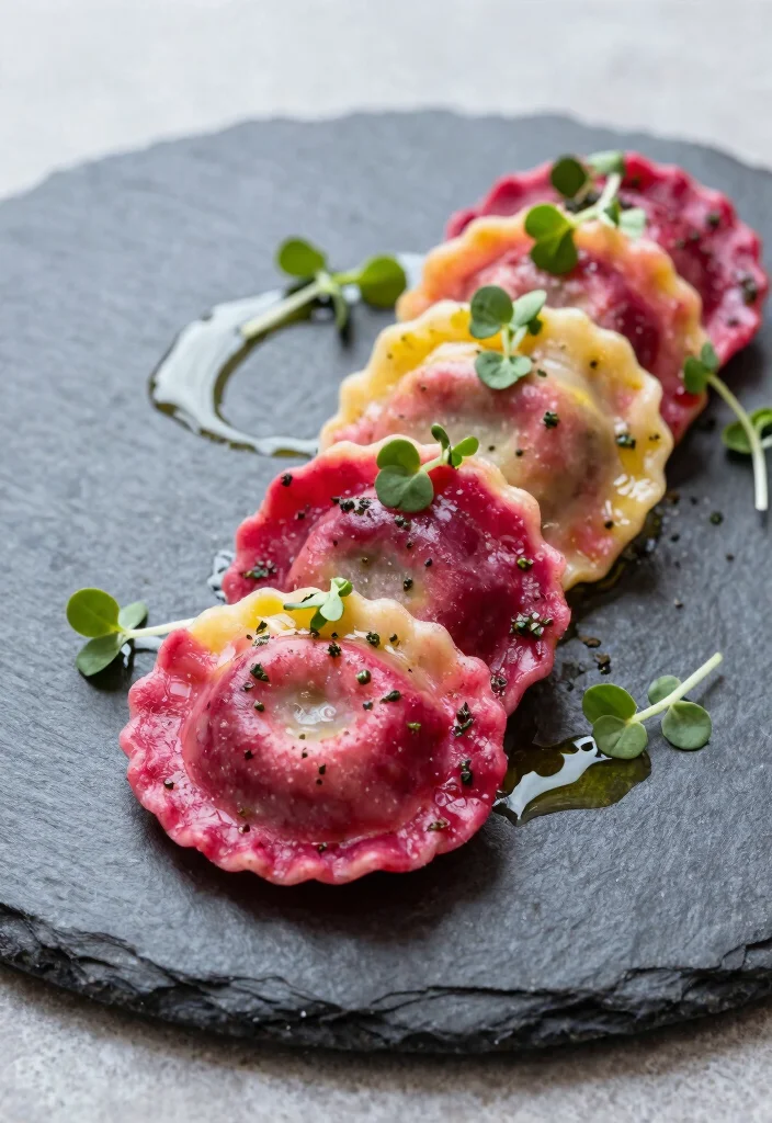 18 Pasta Plating Ideas With Elegant Twirls - 16. Colorful Pasta 1