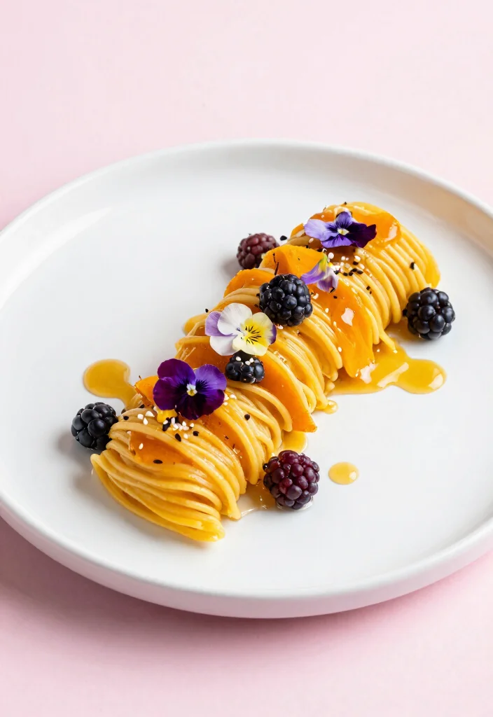 18 Pasta Plating Ideas With Elegant Twirls - 17. Sweet Touch 1