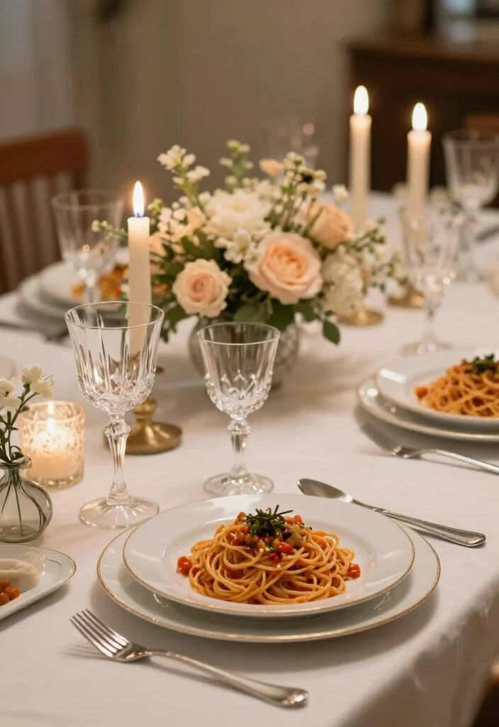18 Pasta Plating Ideas With Elegant Twirls - 18. Creative Place Settings 1