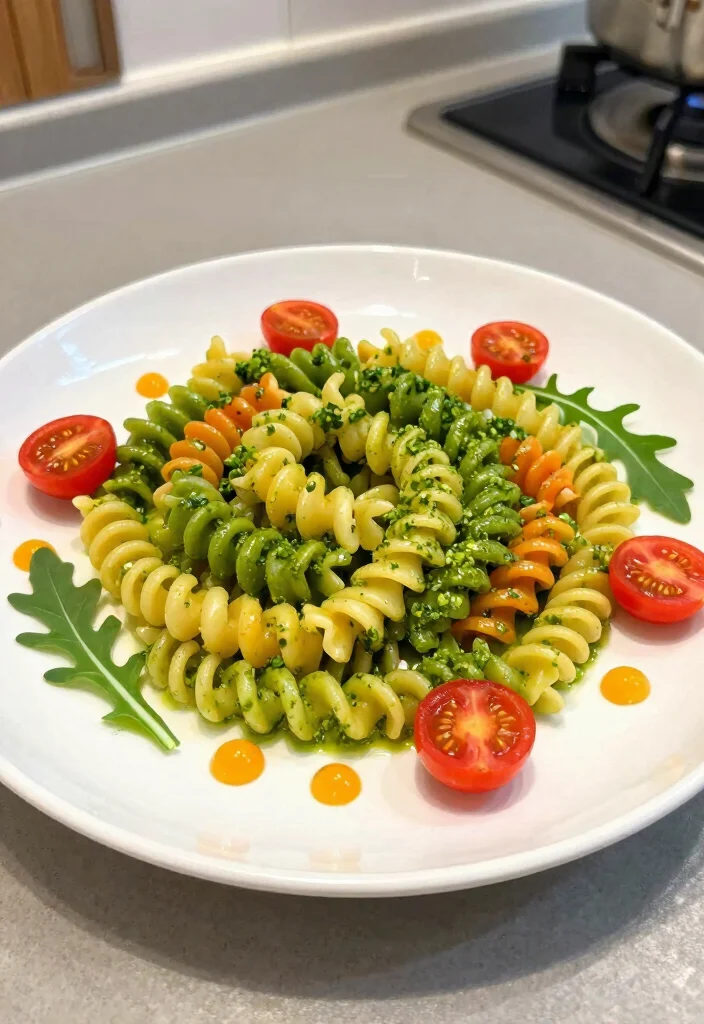 18 Pasta Plating Ideas With Elegant Twirls - 3. Swirls on a Plate 1