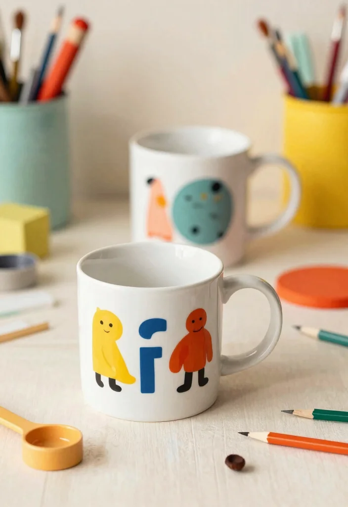 18 Pottery Painting Mug Ideas That Feel Creative & Fun - 13. Friendship Mugs 1