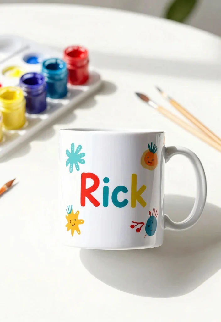 18 Pottery Painting Mug Ideas That Feel Creative & Fun - 6. Personalized Name Mugs 1