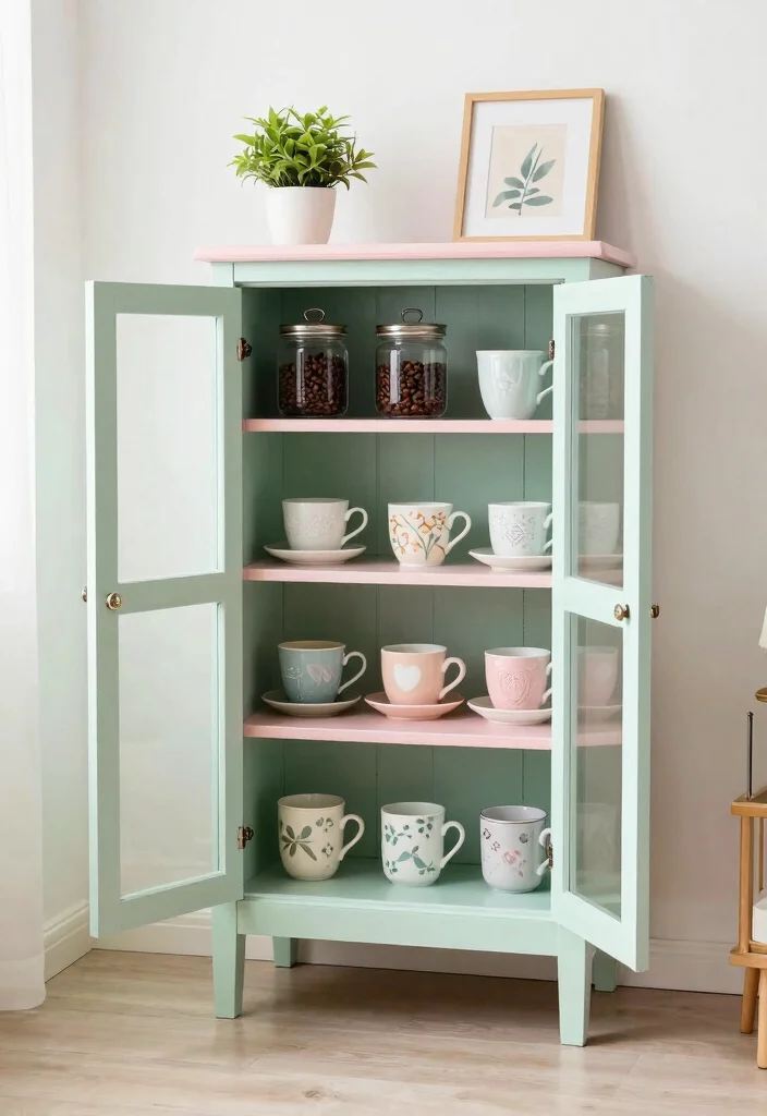 18 Vintage Coffee Bar Ideas With Charming Retro Vibes 4 18 Vintage Coffee Bar Ideas With Charming Retro Vibes - 4. Vintage Coffee Bar Cabinet 1